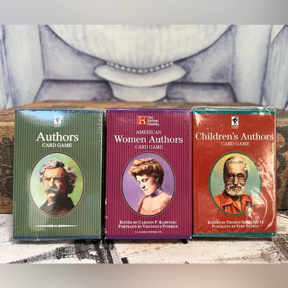 Vintage Playing Cards Featuring Authors New in Box by U.S. Game Systems